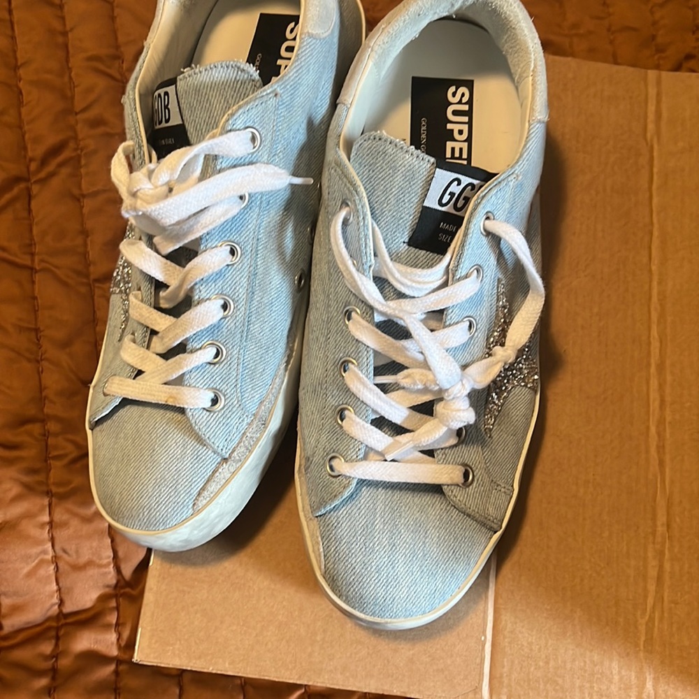 Denim golden goose sneakers